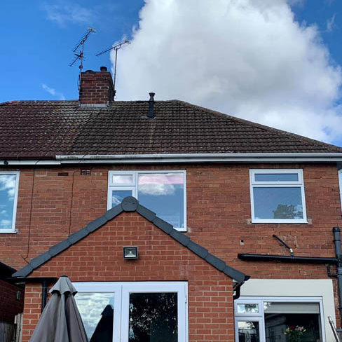 Roof before cleaning in Buckingham