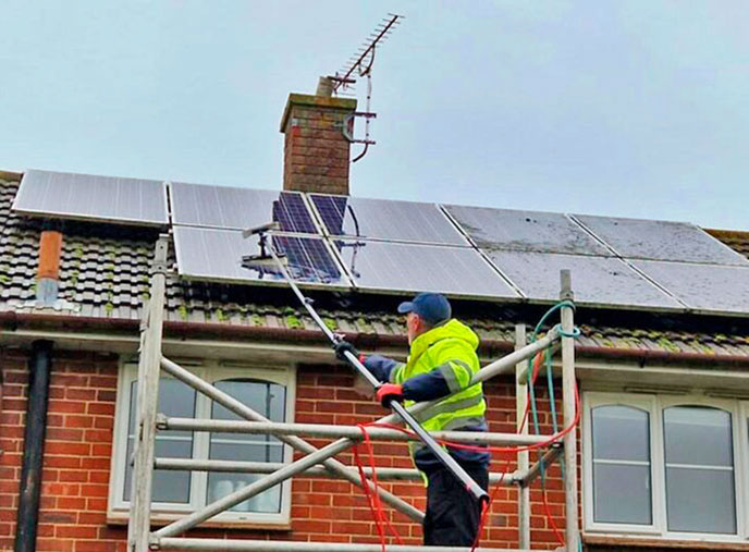 Cleaning Solar Panels in Buckingham
